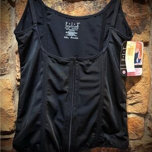 NWT Shape-wear Vest, F.I.T. Brand (Figure Improving Technology), black, Large